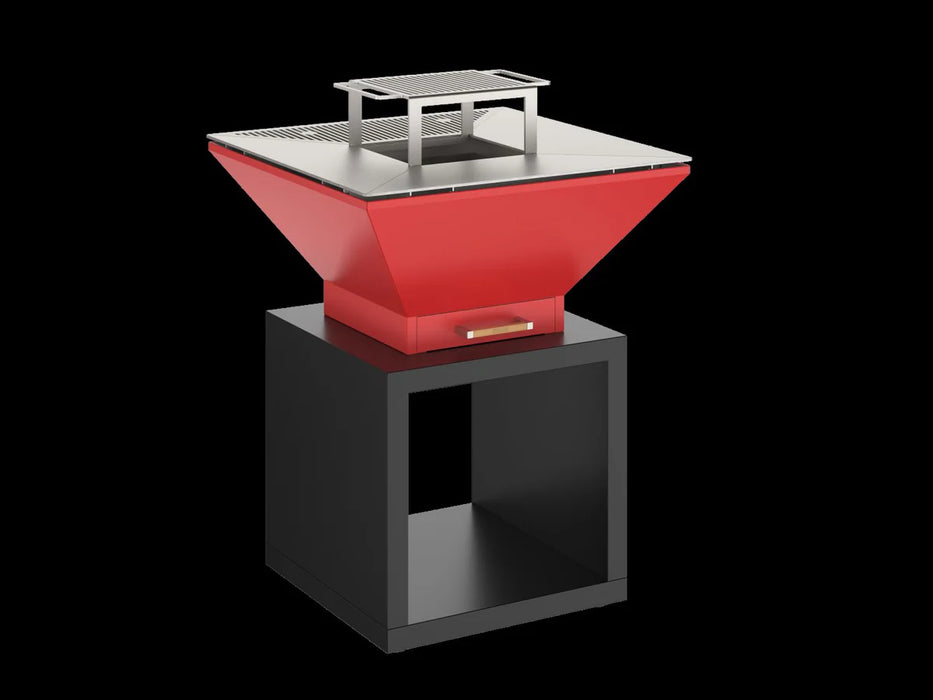 Oveneat OFP-WV-00000R BBQ Tower with wood storage includes cover,cooking grill & grilled plate