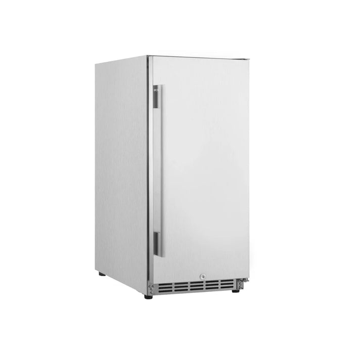 Solid door slimline outdoor under-counter beverage cooler