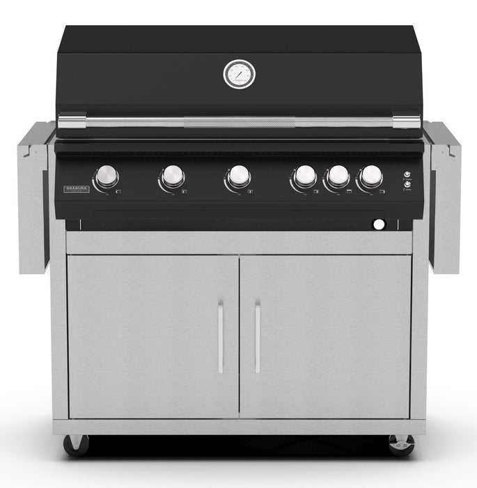 Brabura Fusion 500 Stainless Steel Built-In Gas BBQ With Cart