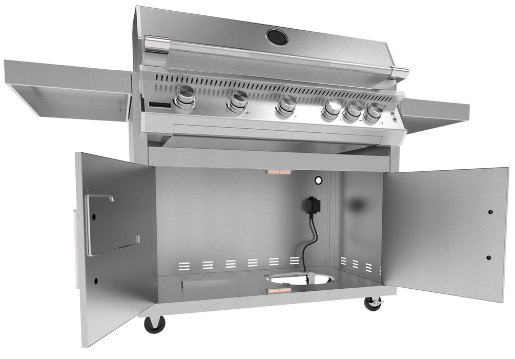 Brabura Fusion 500 Stainless Steel Built-In Gas BBQ With Cart