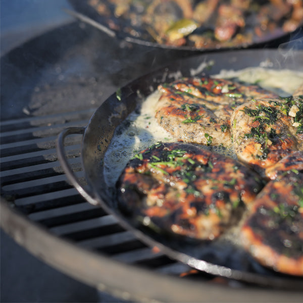 Modular Kitchen Fire Bowl with Log Store