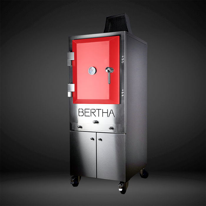 Bertha Commercial & Residential Charcoal Oven and Smoker Grill - Red