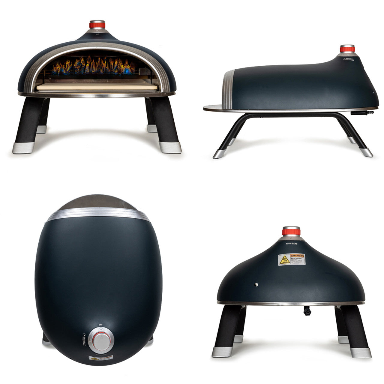 DeliVita Diavolo Gas Fired Pizza Oven in Blue