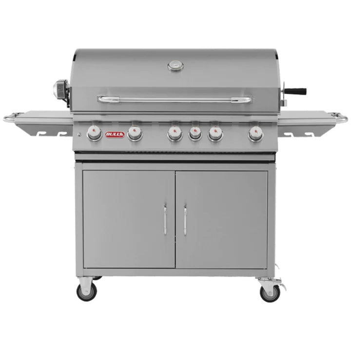 Bull Brahma 5 Burner Gas BBQ Grill - Cart Stainless Steel