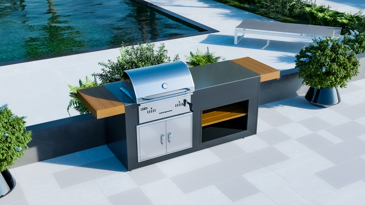 Bull Bison Charcoal Grill unit + Premium Cover