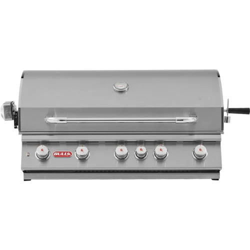 Bull Brahma Built-in 5 Burner Gas BBQ Grill - Stainless Steel