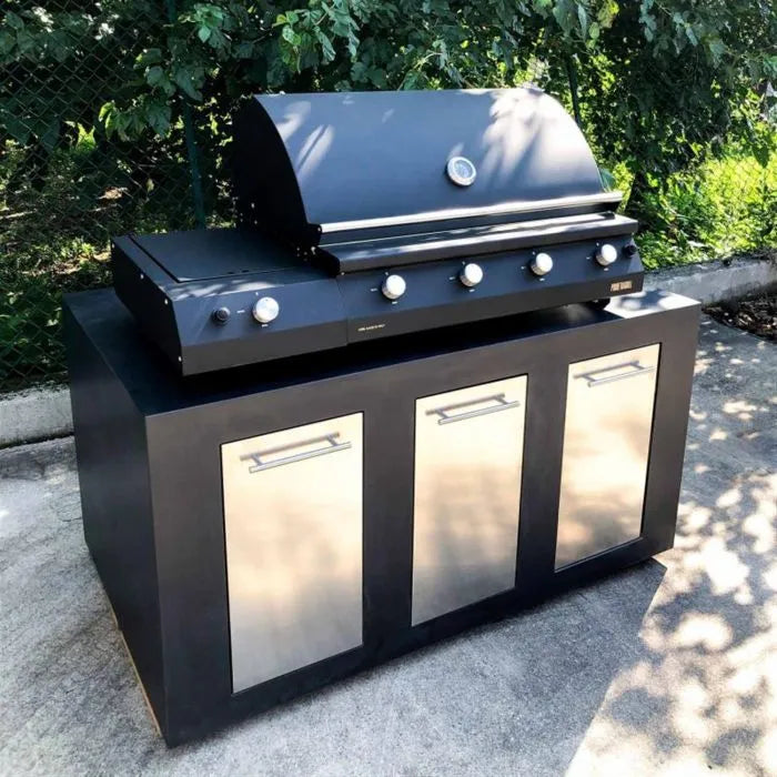 Pianeta Grill - Black Module Outdoor kitchen