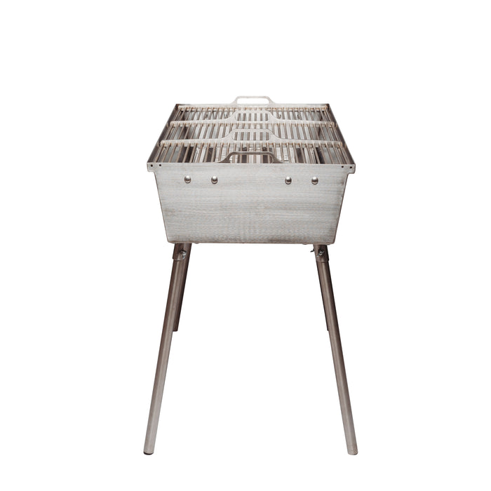 GrillSymbol Charcoal Grill Naked Chef XXL Silver