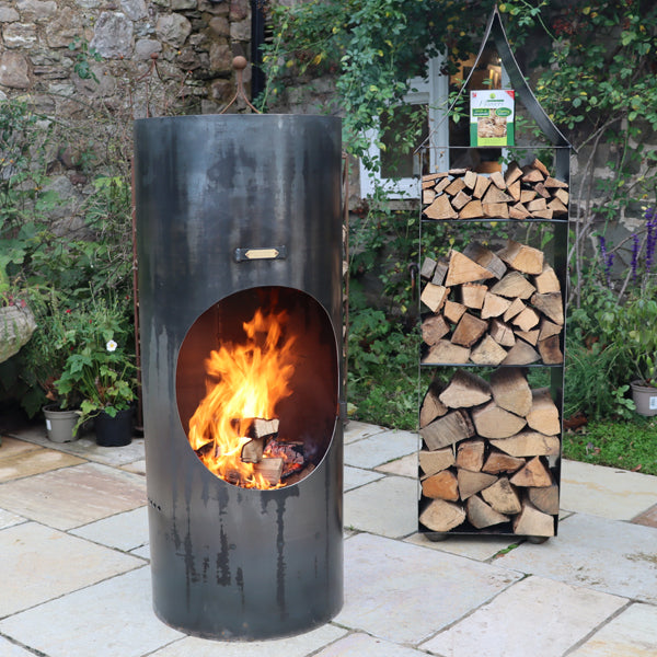 Classic Chiminea with Swing Arm BBQ Rack