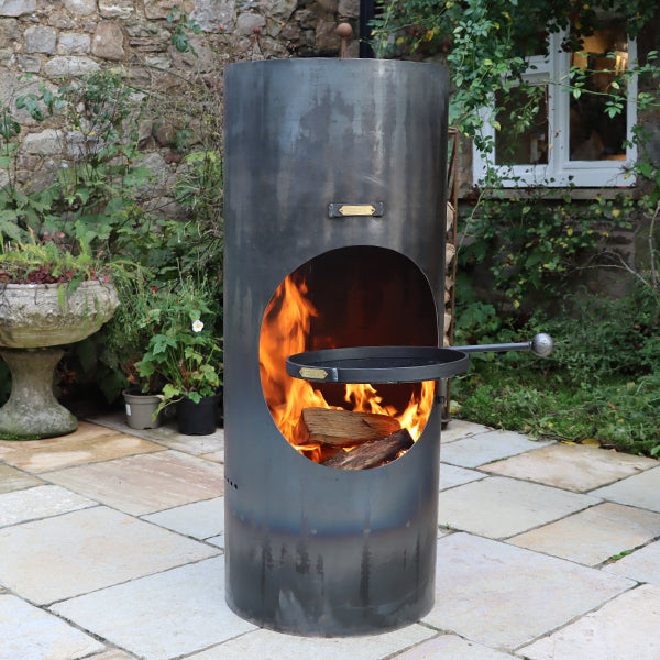 Classic Chiminea with Swing Arm BBQ Rack