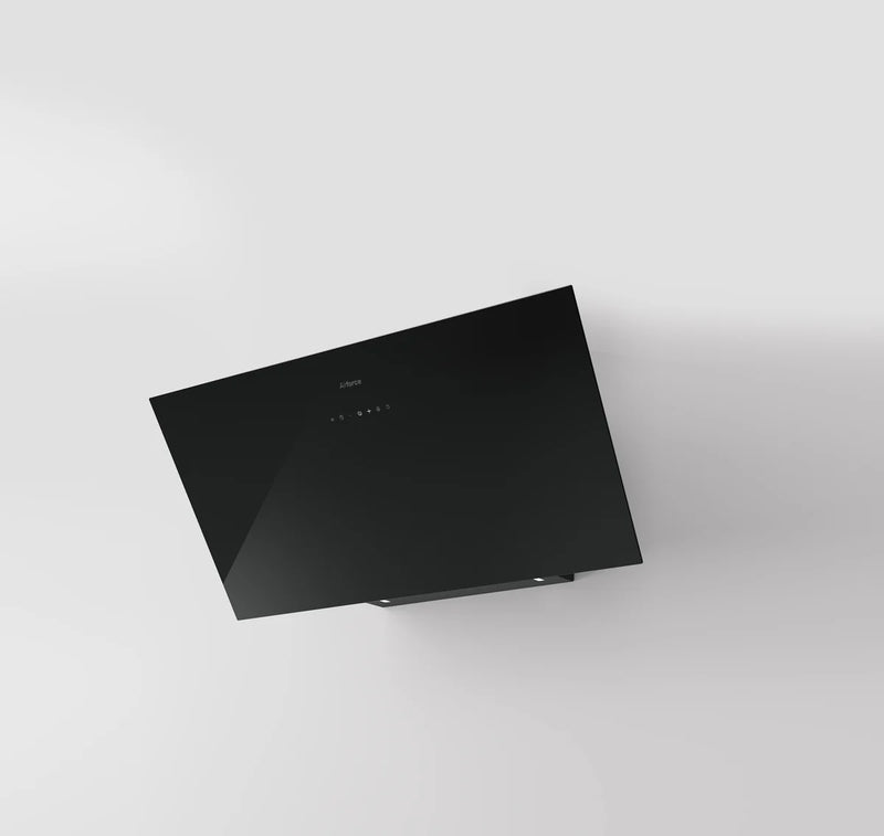 Airforc CLIO 60cm Vertical Inclined Cooker Hood with Touch control Black Glass Finish