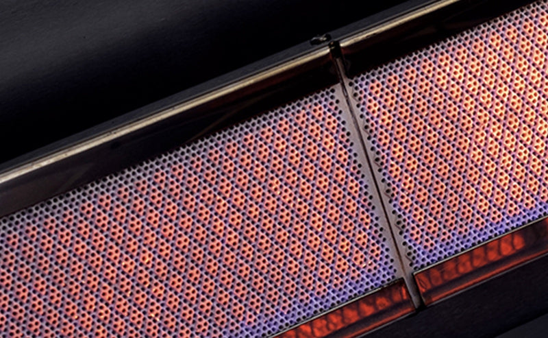 GrandPro Outdoor Kitchen with Black CrossRay 4 Burner BBQ, Fridge - 2.8m