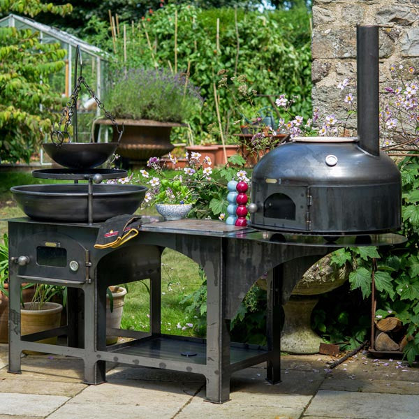 Complete Outdoor Kitchen with Dome Oven