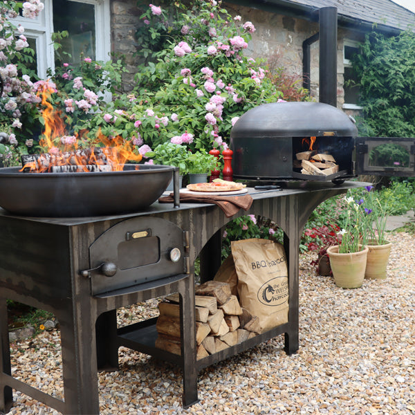 Complete Outdoor Kitchen with Dome Oven