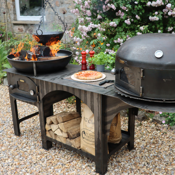 Complete Outdoor Kitchen with Dome Oven