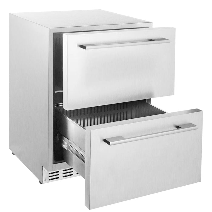 Outdoor beverage/food refrigerated drawer unit