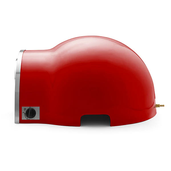 DeliVita Eco Wood & Gas Fired Oven - Chilli Red + Regulator & Hose