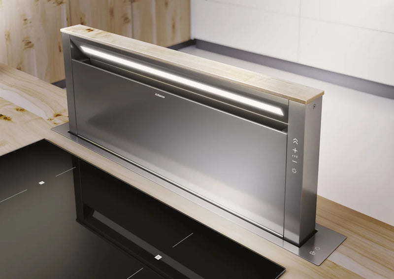 Airforce Downdraft 86cm POP-UP Cooker Hood in Naked Finish
