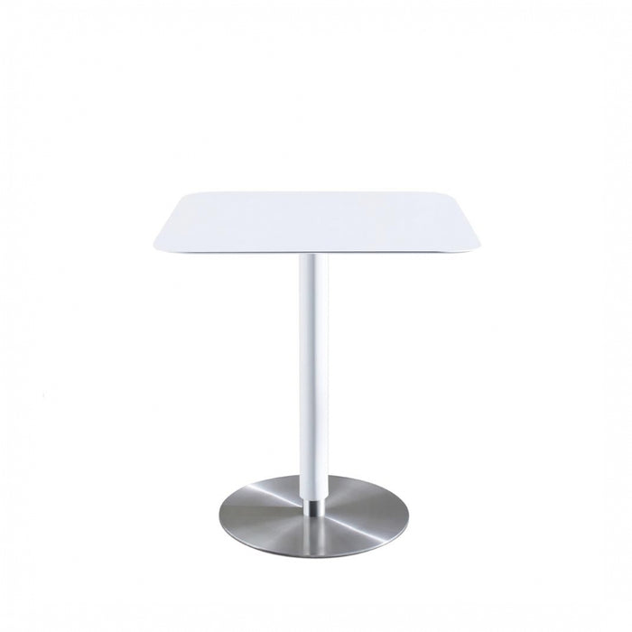 Side table ED white / stainless steel - 60x60x75cm