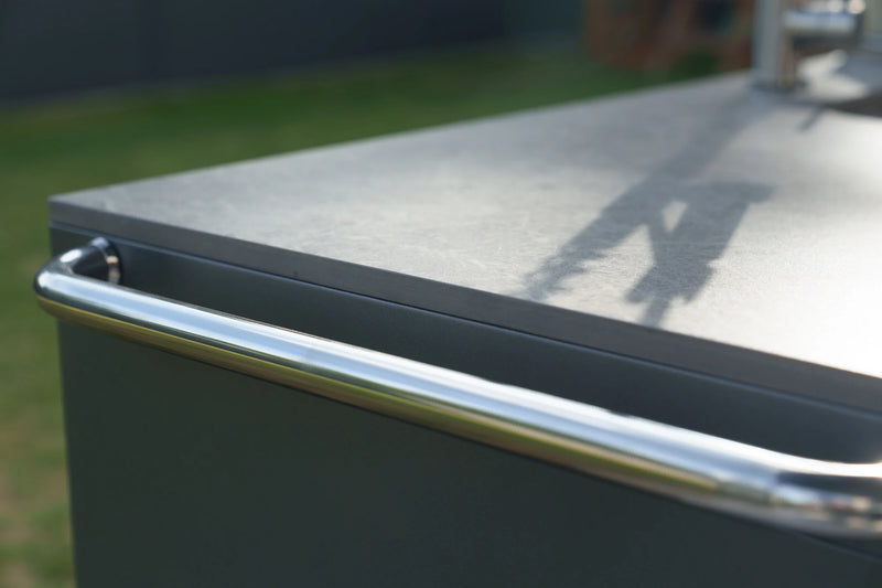 Goriller Outdoor Kitchen Empire | 8-Burner Gas Grill, Fridge, Sink & WorkStation | 3m