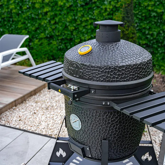 GRLLR Ember PRO 23 Inch Pro Kamado Charcoal Black