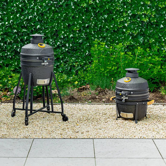 GRLLR Ember Classic 16 Inch Kamado Charcoal Black with Cart