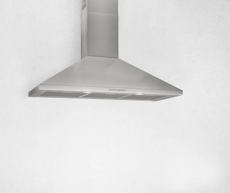 Airforce F0 S4 90cm Wall Mounted Cooker Hood Button Controls in Stainlass Steel Finish
