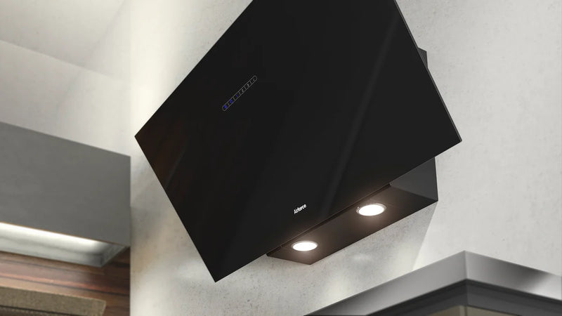 Airforce F203 80cm Angled Wall Mounted Cooker Hood with Touch Control-Black