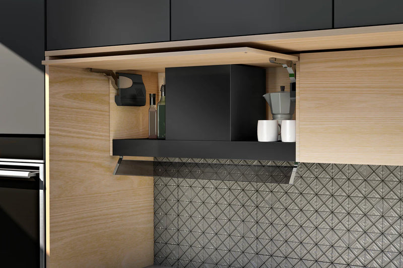 Airforce F300 120cm Built-In Cooker Hood with Touch Controls- Black Finish with Adjustable Glass