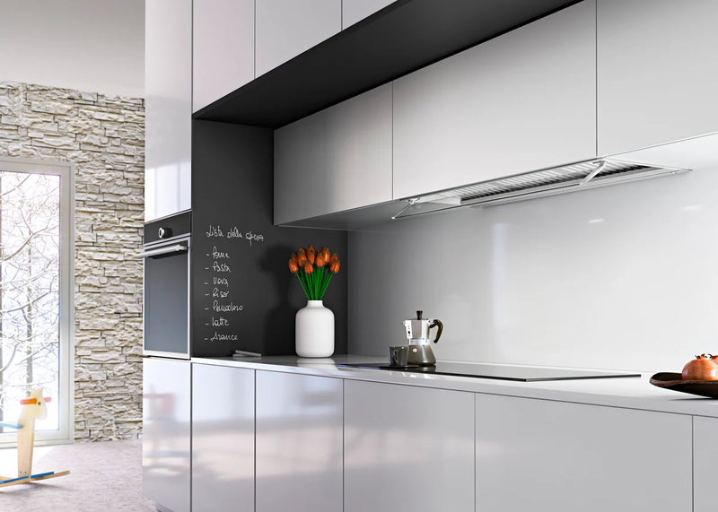 Airforce F300 No Drop 120cm Built-In Cooker Hood with Touch Controls- Stainless Steel Finish with Adjustable Glass