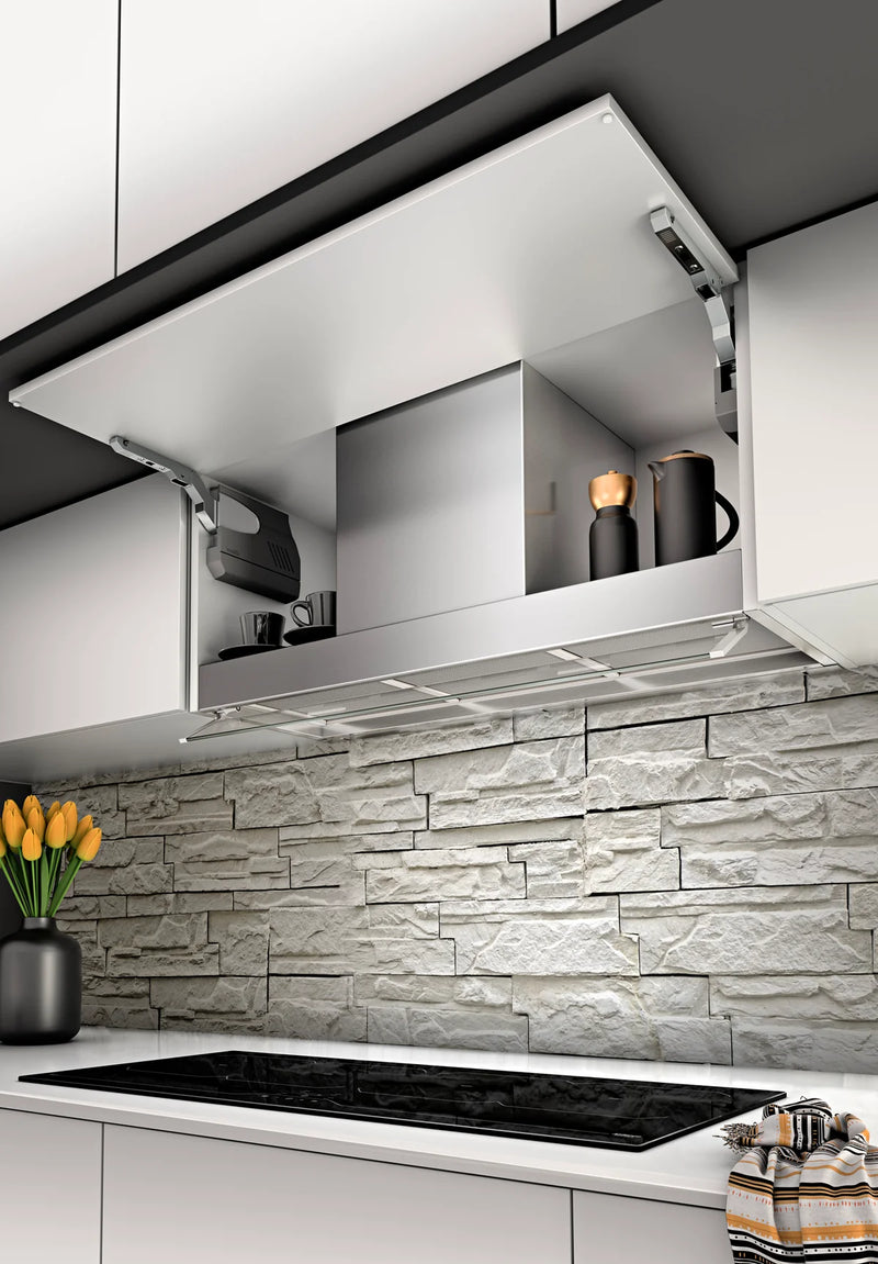 Airforce F300 60cm Built-in Cooker hood with Touch Control- Stainless Steel with Adjustable Glass