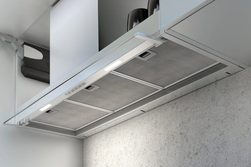 Airforce F300 60cm Built-in Cooker hood with Touch Control- Stainless Steel with Adjustable Glass