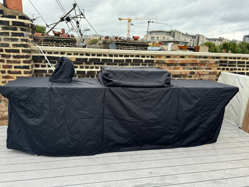 Grillandia Outdoor Kitchen Beefeater Proline Roster, Fridge, Sink and Weather Cover - 2.5M