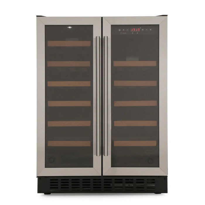 CDA FWC624SS Freestanding/under counter double door wine cooler