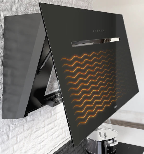 Airforce Foehn 90cm Wall Mounted Cooker Hood with Manually heated glass