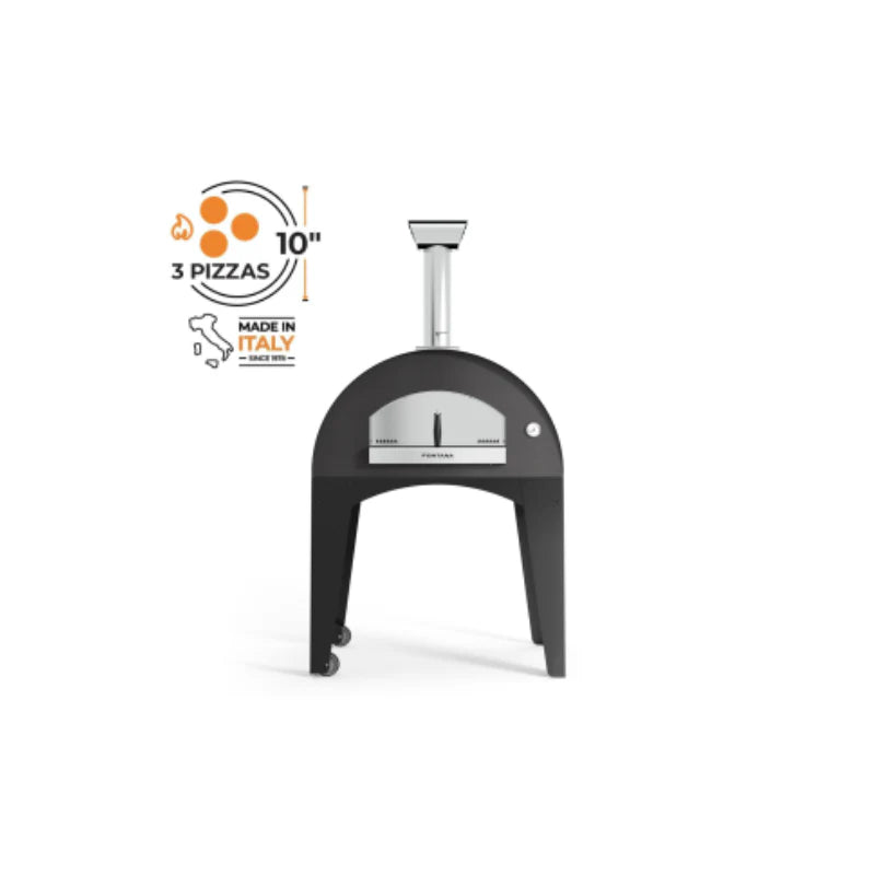 Fontana Amalfi Wood Pizza Oven with Trolley