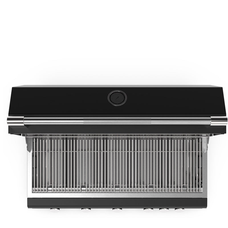 Brabura Fusion 500 Matte Black Built-In Gas BBQ Built in