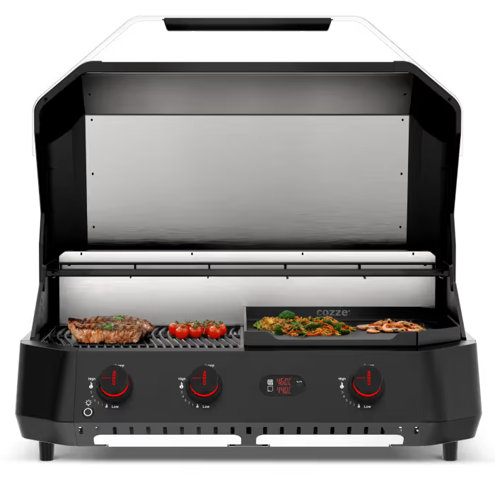 Cozze G-800 COMB0 Plancha-Grill, 3 Gas burners