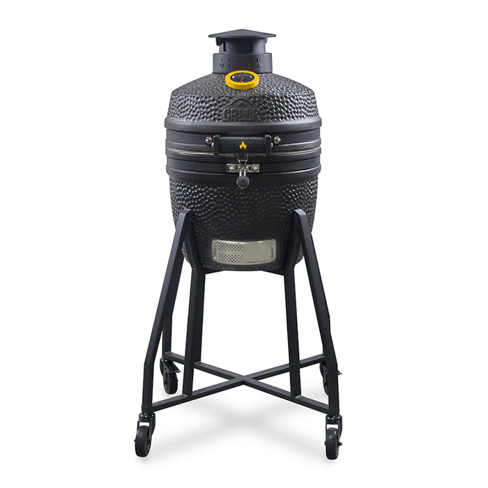 GRLLR Ember Classic 16 Inch Kamado Charcoal Black with Cart