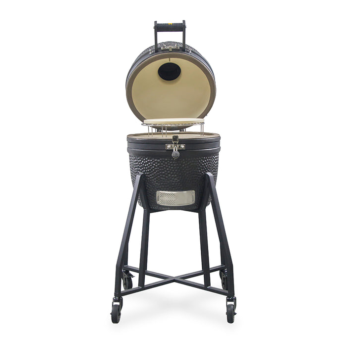 GRLLR Ember Classic 16 Inch Kamado Charcoal Black with Cart