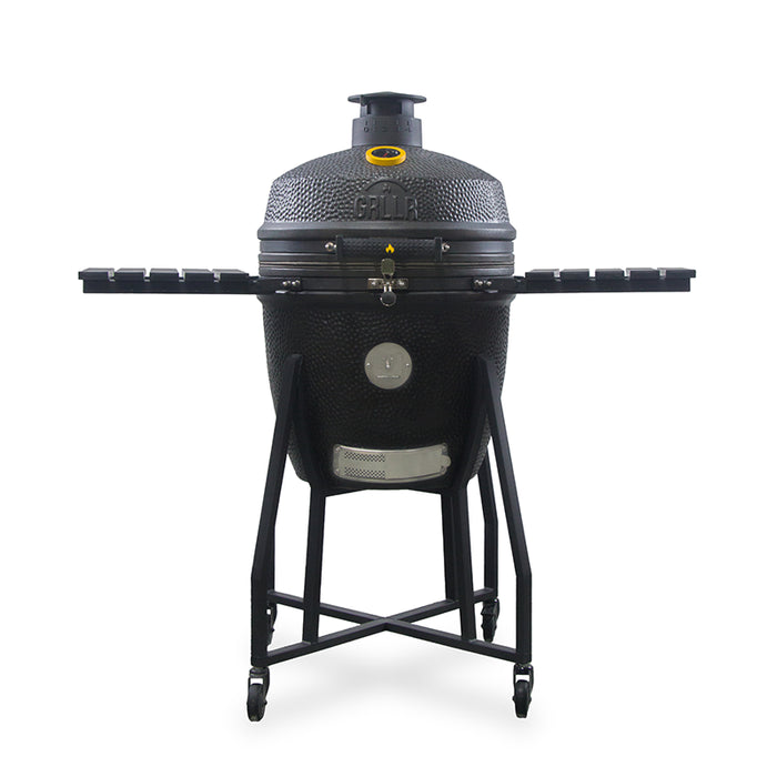 GRLLR Ember Classic 22 Inch Kamado Charcoal Black with cart