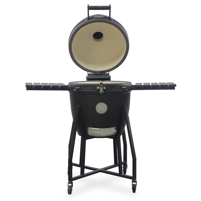 GRLLR Ember Classic 22 Inch Kamado Charcoal Black with cart