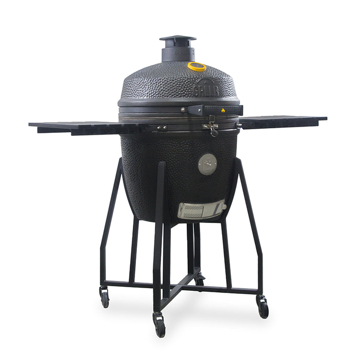 GRLLR Ember Classic 22 Inch Kamado Charcoal Black with cart