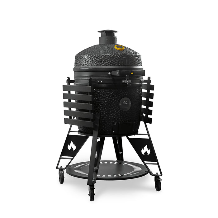 GRLLR Ember PRO 23 Inch Pro Kamado Charcoal Black