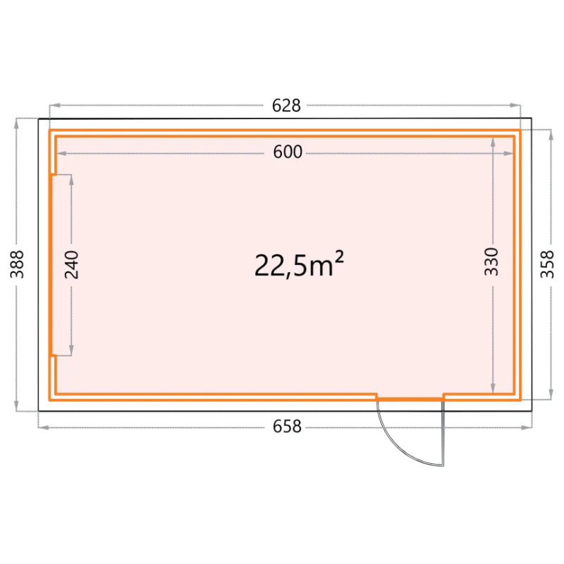 Telluria Eleganto 3663 Metal Garage - 12x20 ft