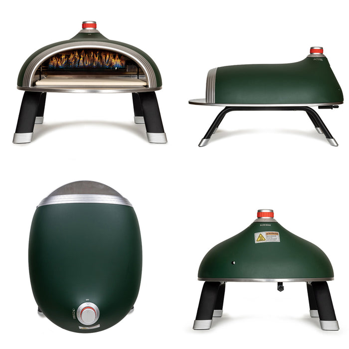 DeliVita Diavolo Gas Fired Pizza Oven in Green