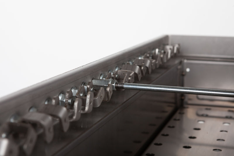 Rossofuoco Stainless Steel Barbecue for Skewers or “Arrosticini” - Charcoal fired