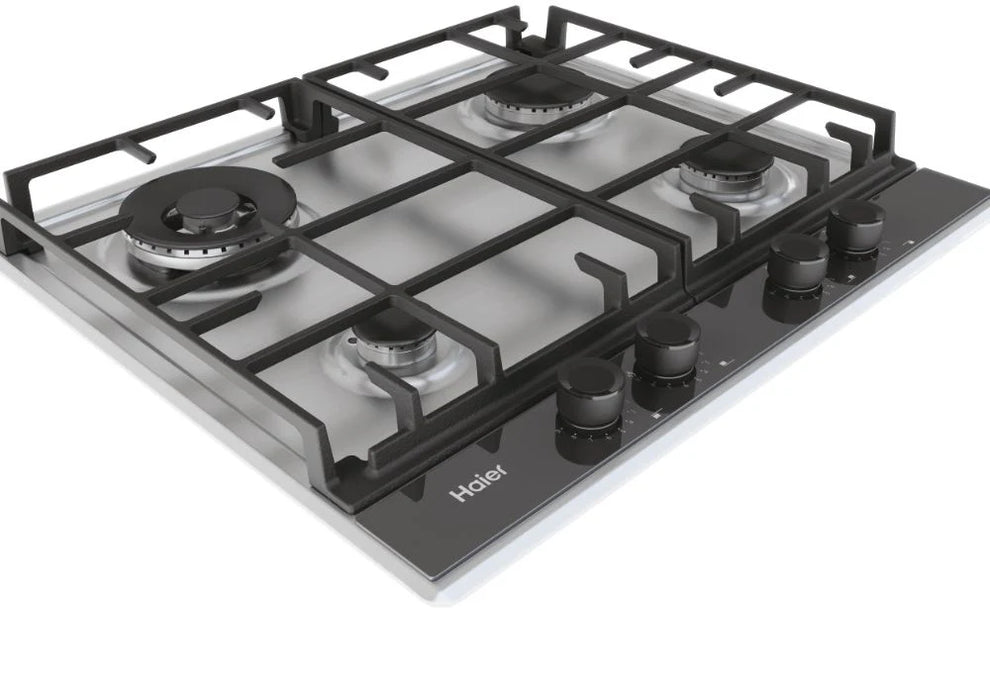 Haier HAHG6BR4S2X 4 Ring 60cm Stainless Steel Gas Hob