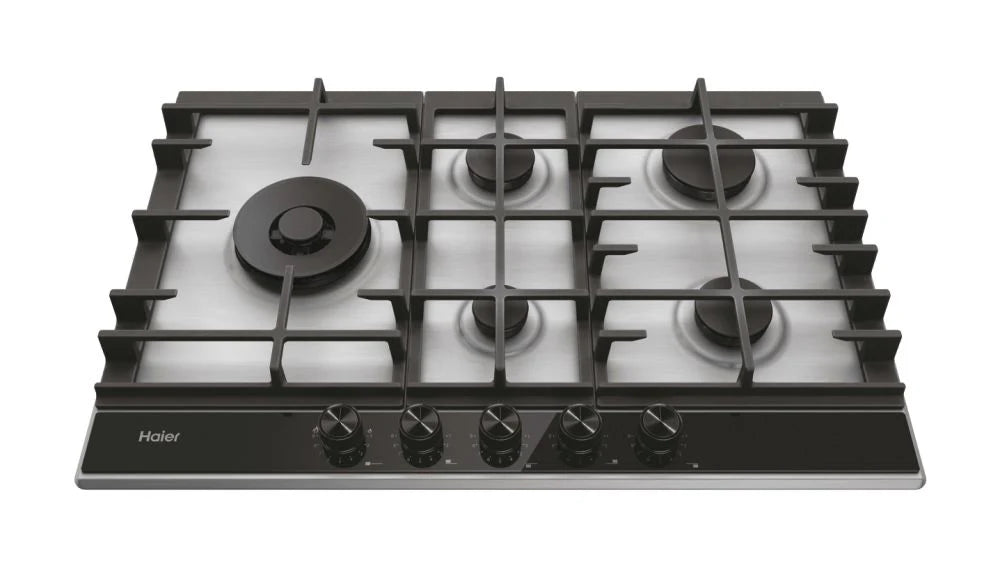 Haier HAHG7WL5XH Series 6 5 Zone Gas Hob 75cm