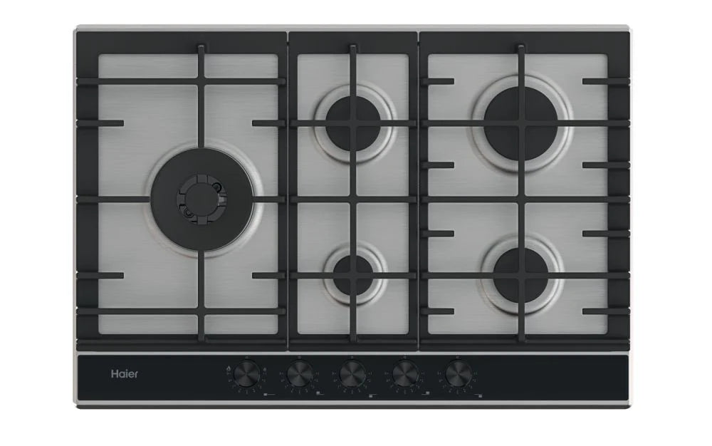 Haier HAHG7WL5XH Series 6 5 Zone Gas Hob 75cm